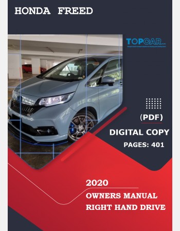 honda freed 2020 owners manual in english